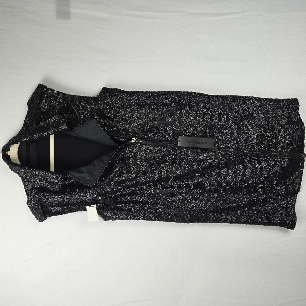 Karl Lagerfeld Sleeveless Sequin Formal Suit Dress Size 8 NWT